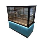 Fiamak Cooling 100 cm Mavi Mobilyalı Pasta Teşhir Dolabı Dinamik Soğutma ve LED