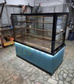 Fiamak Cooling 100 cm Mavi Mobilyalı Pasta Teşhir Dolabı Dinamik Soğutma ve LED