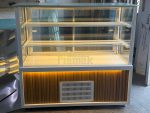 Fiamak Cooling 100 cm Ceviz Mobilyalı Pasta Teşhir Dolabı Dinamik Soğutma ve LED