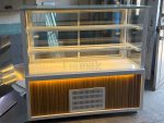 Fiamak Cooling 100 cm Ceviz Mobilyalı Pasta Teşhir Dolabı Dinamik Soğutma ve LED