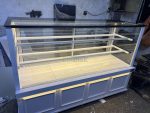 Fiamak Cooling 200 cm Beyaz Sade İşlemeli Pasta Teşhir Dolabı Modern Vitrin Buzdolabı