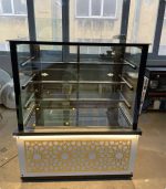 Fiamak Cooling Beyaz İşlemeli Mobilya Görünümlü Pasta Dolabı 100 cm