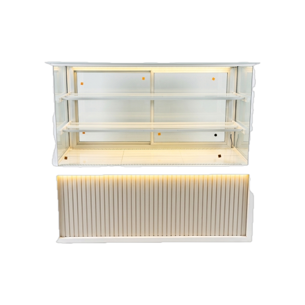 Fiamak Cooling 200 cm Dik Camlı Pasta Teşhir Dolabı Beyaz Mobilyalı